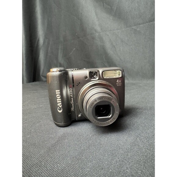 Canon PowerShot A590 IS 8.0MP Digital Camera - Gray Tested Works - Picture 1 of 9